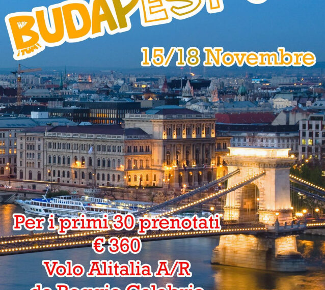Reggio, le Associazioni New Deal e Atena Mediterranea organizzano viaggio- studio a Budapest